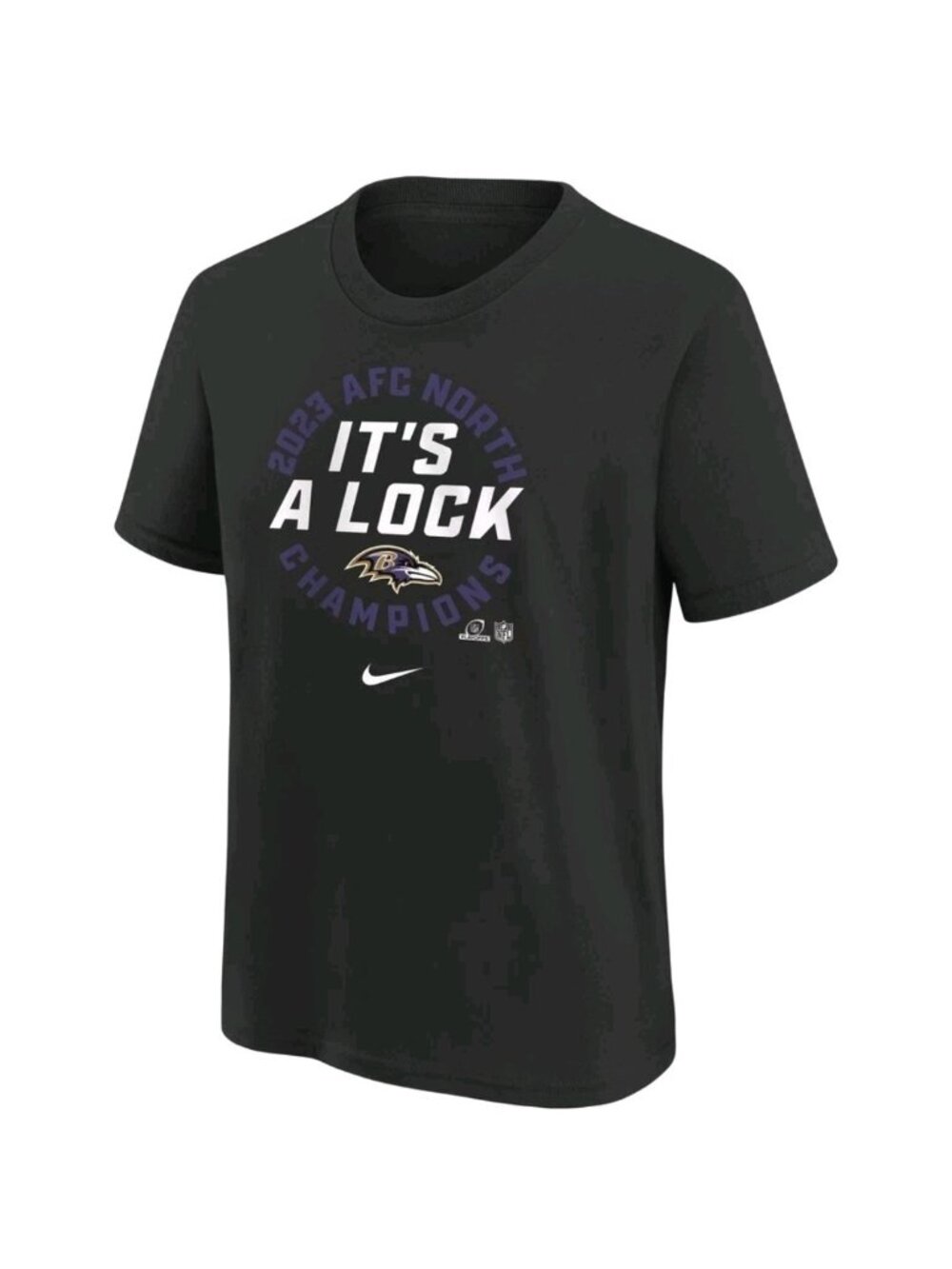 Nike Baltimore Ravens 2023 AFC North Division Champions Locker Room T-Shirt